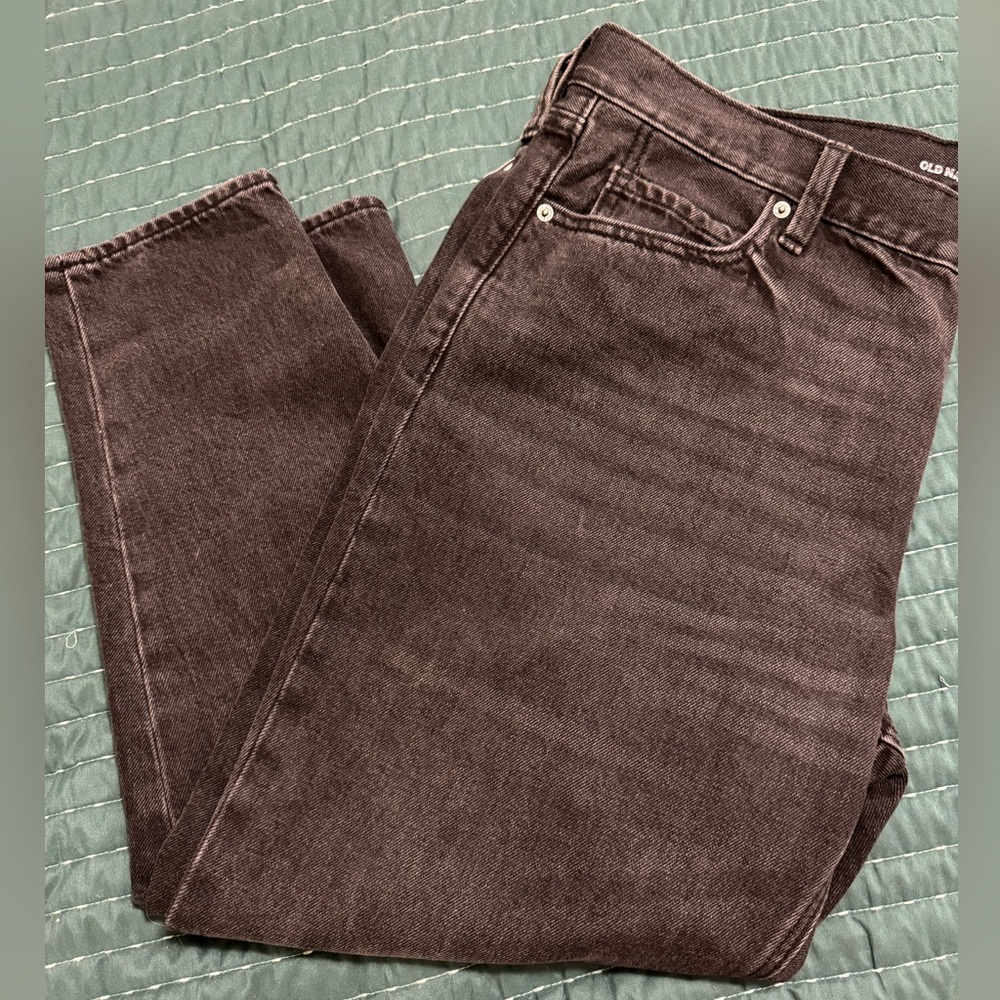 old navy midrise slouchy taper size 14